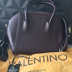 Valentino Women's Dark Purple Satchel